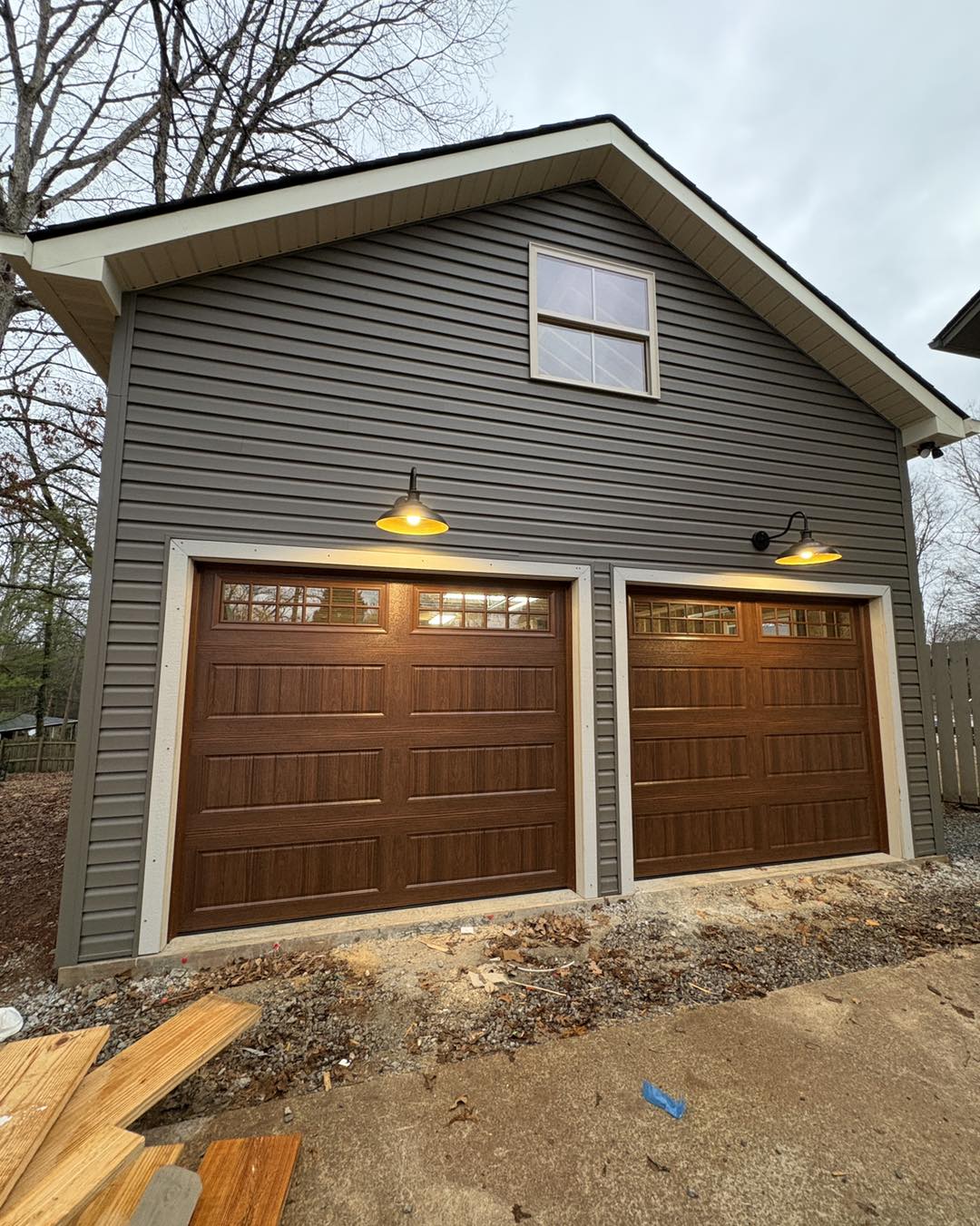 Farragut detached garage construction progress